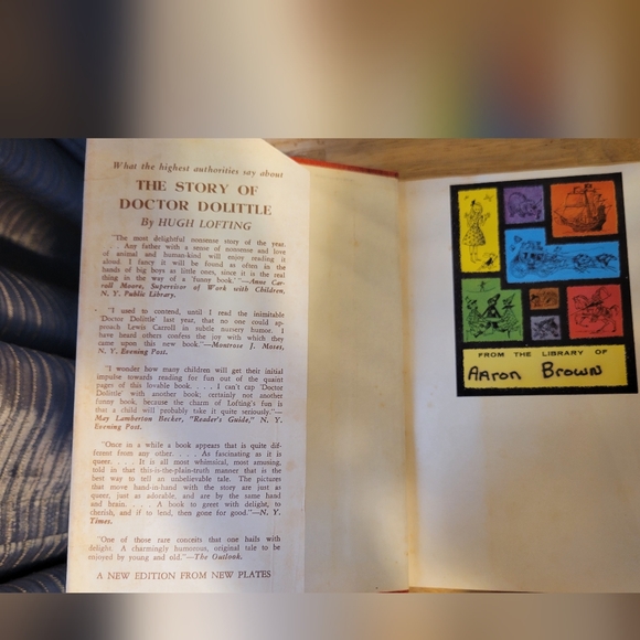 The Story of Doctor Dolittle by Hugh Lofting 54th Printing HCDJ - Picture 3 of 11